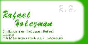 rafael holczman business card